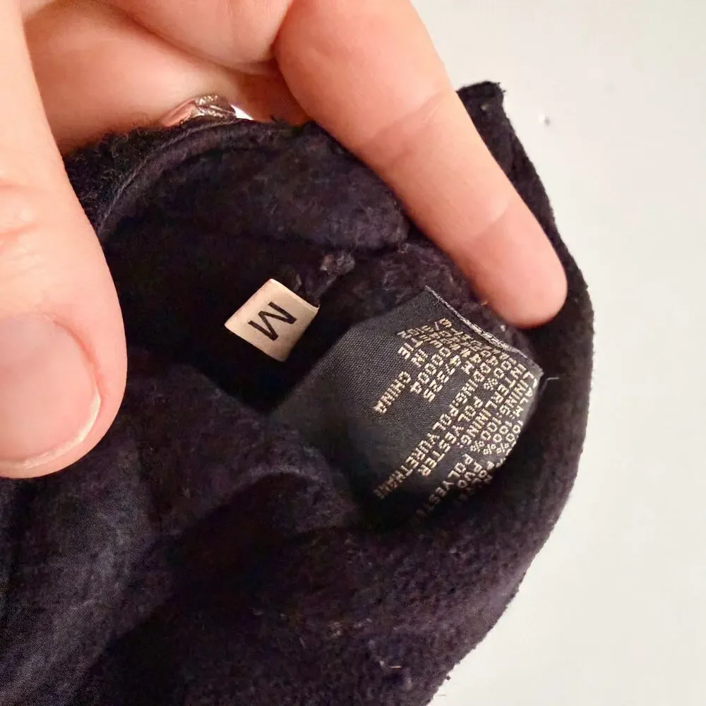 Kombi Mittens Black Size Medium (3-5 years) Zipper Pocket